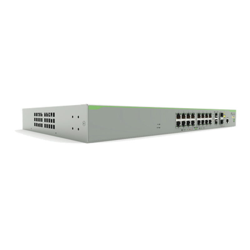 Switch PoE Administrable CentreCOM FS980M Capa 3 de 16 Puertos 10/100 Mbps  2 puertos RJ45 Gigabit/SFP Combo 250W