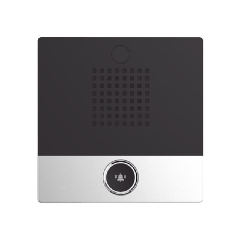 Mini Intercomunicador para hotelería y hospitales con diseño elegante PoE 1 botón 1 relevador integrado de salida y entrada image 4