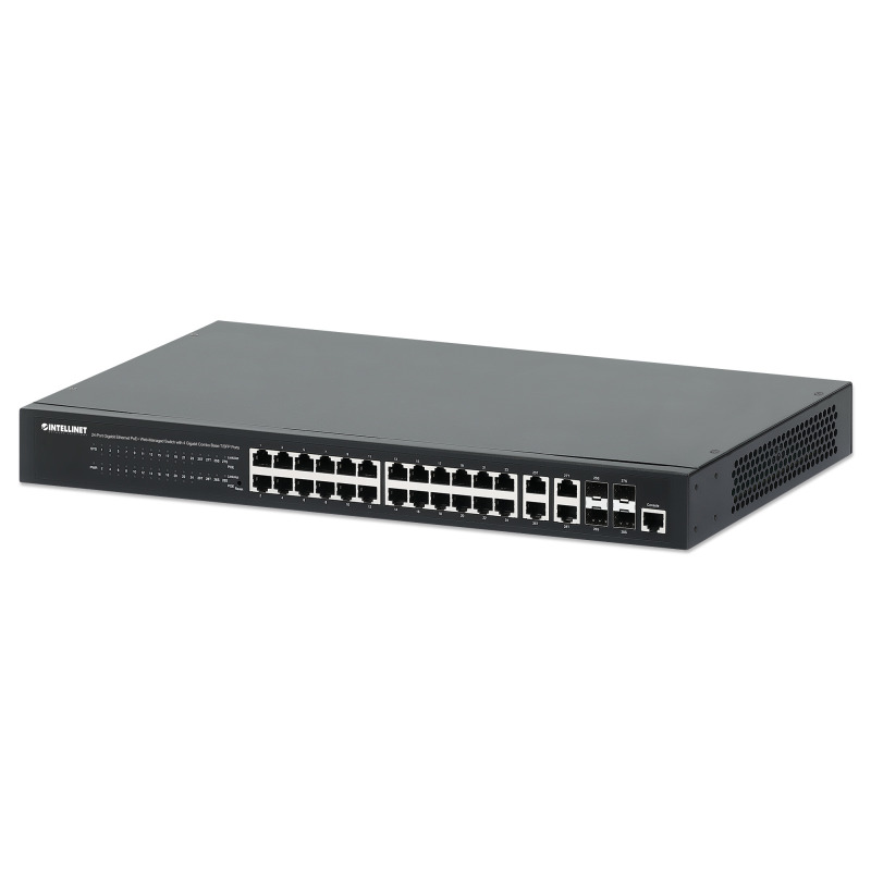 Switch PoE Intellinet WebAdmin Gigabit 24 puertos Power over Ethernet (PoE+/PoE) image 2