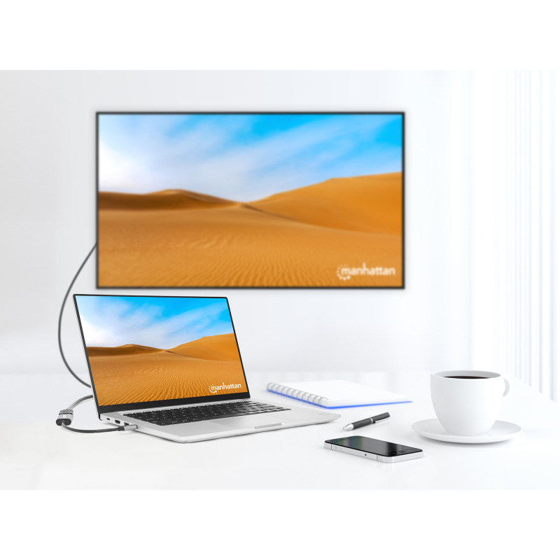 CONVERTIDOR USB,MANHATTAN,153973,-C A HDMI 4K@60HZ image 6
