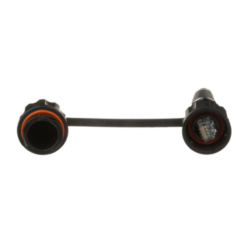 Conector Plug RJ45 de Uso Industrial Categoría 5e 24AWG Con Tapa Protectora Protección IP67 image 3