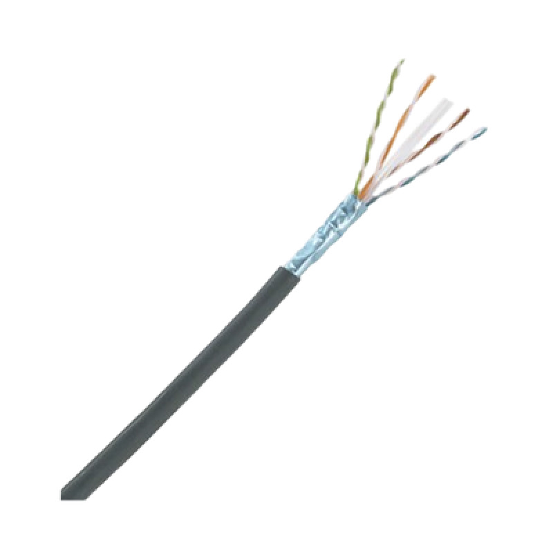 Bobina de Cable Planta Externa con Gel de 4 pares Cat6A UTP Color Negro 305m