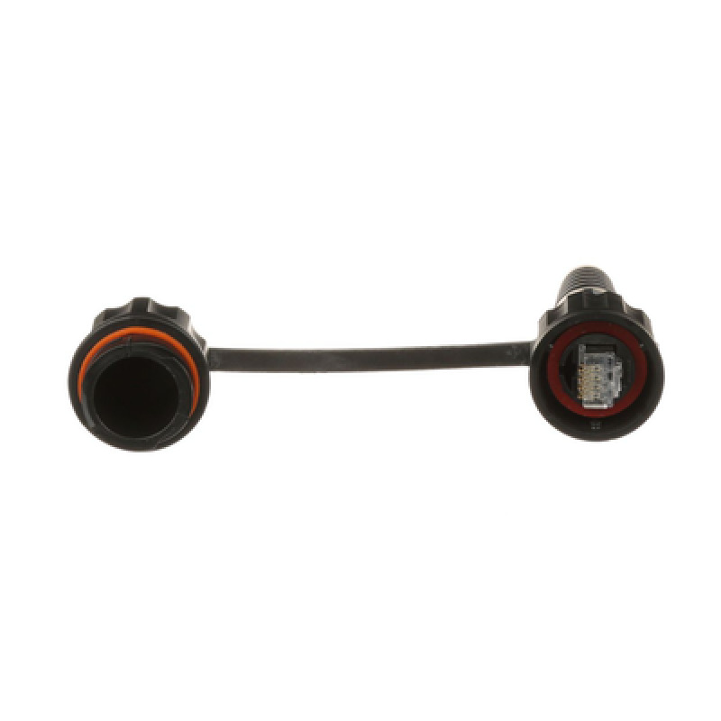 Conector Plug RJ45 de Uso Industrial Blindado Categoría 5e 24AWG Con Tapa Protectora Protección IP67 image 3