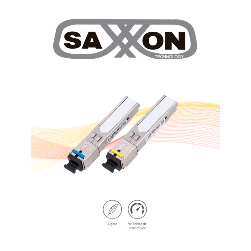 OEM SFP-GE-SX-1310/1550nm SC - Par de transceptor fibra óptica SFP monomodo / TX1310/RX1550nm / Bidireccional / DDM / Conector SC simple/ mini-Gbic / Velocidad 1.25 Gbps / Hasta 3 KM de conexión