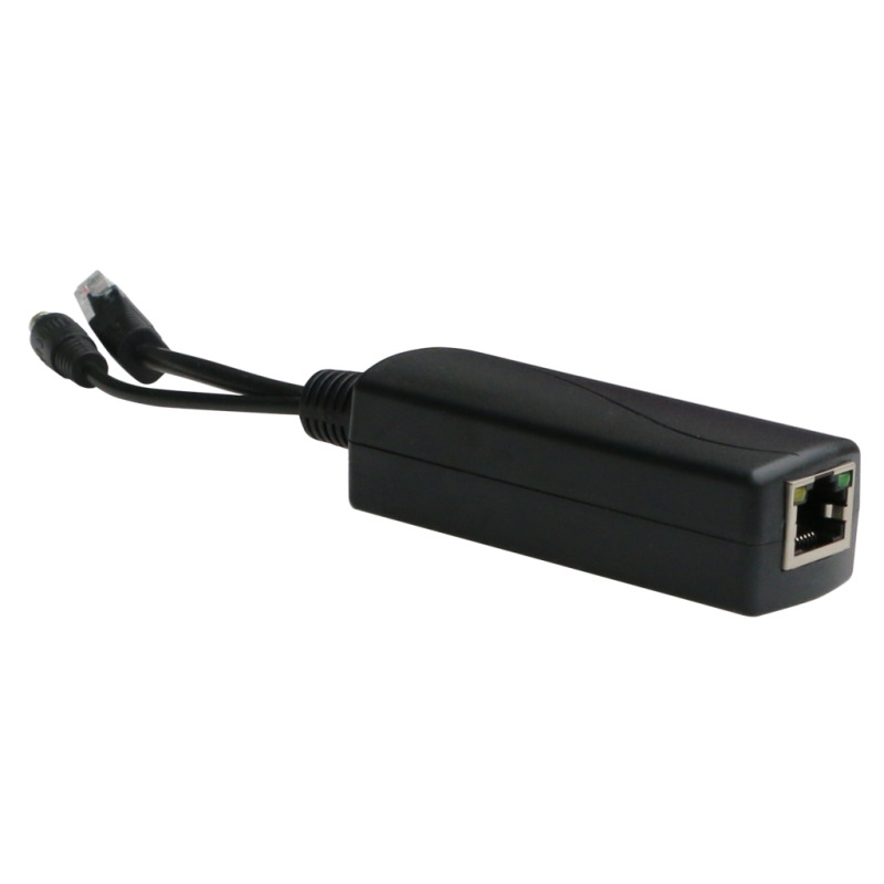 Splitter PoE IN 8023 af/at / Se Puede Energizar Hasta con 30W / Salida de 12 Vcc / Instalación es Escritorio superficie plana / Idea para cámas IP SIN PoE CCTV