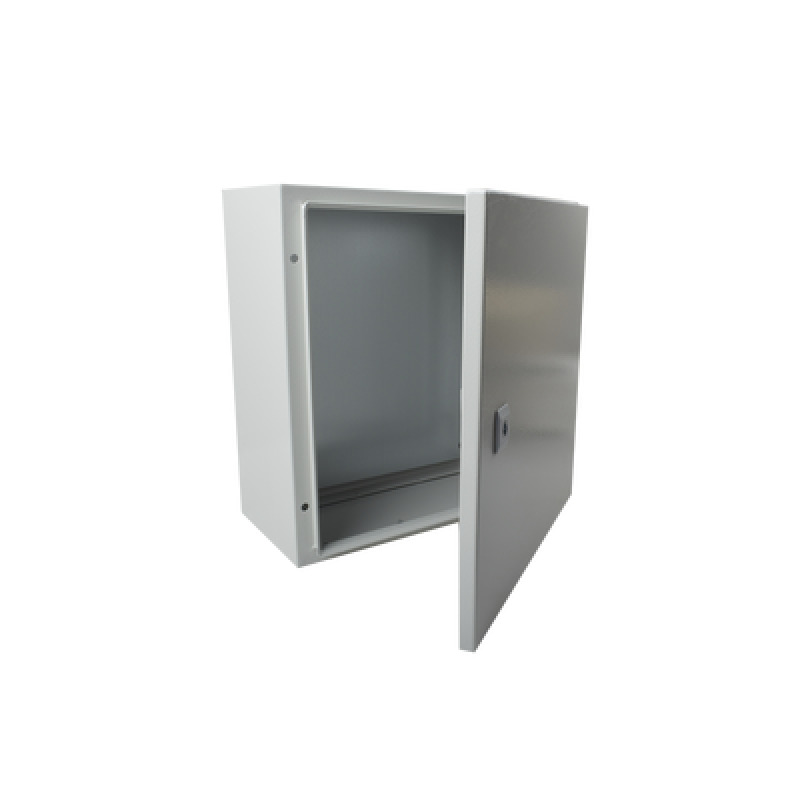 Gabinete de Acero IP66 Uso en Intemperie 400 x 400 x 200 mm con Placa Trasera Interior de Metal y Compuerta Inferior Atornillable Incluye Chapa y Llave T image 4