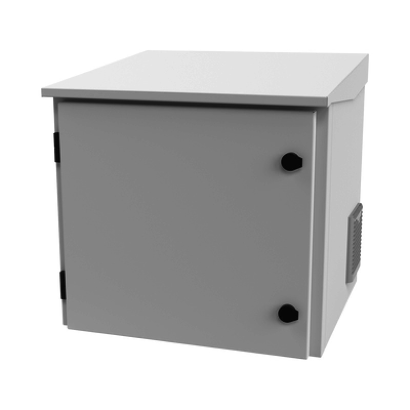 Gabinete de Exterior con Rack de 19 de 9UR con Ventiladores y Termostato Se envía el Gabinete armado Montaje a poste o torre se vende por separado image 3