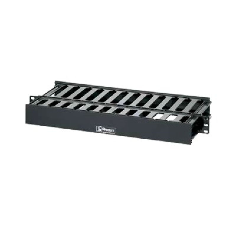 Organizador de Cables Horizontal PatchLink Doble Frontal y Posterior Para Rack de 19in 1UR image 3