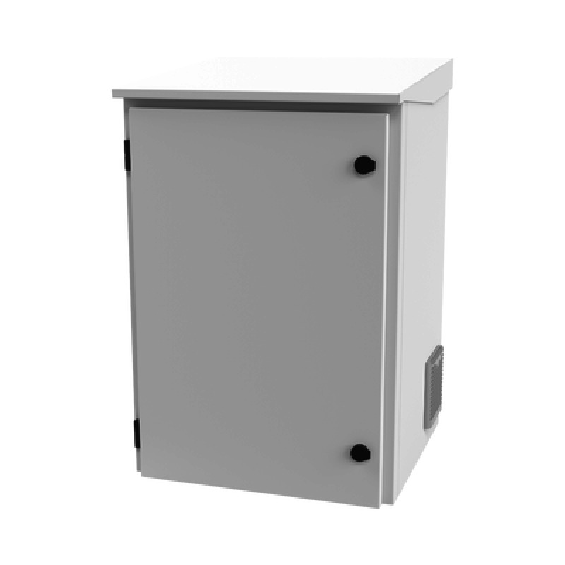 Gabinete de Exterior con Rack de 19 de 16U con Ventiladores y Termostato Se envía el Gabinete Armado Montaje a poste o torre se vende por separado image 4