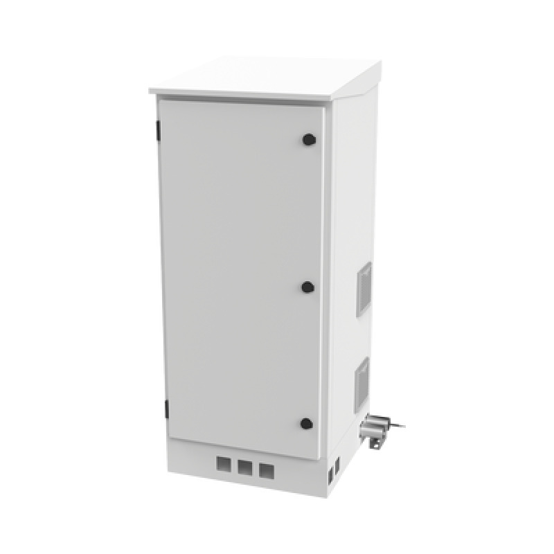 Gabinete de Piso para Exterior con Ventiladores y Termostato con Rack de 19 de 16 U  Espacio para Baterías Se envía el Gabinete Armado image 3