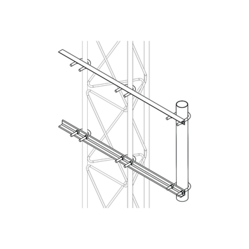 Brazo Lateral Liviano para Tramo STZ30G Galvanizado por Inmersión en Caliente image 2