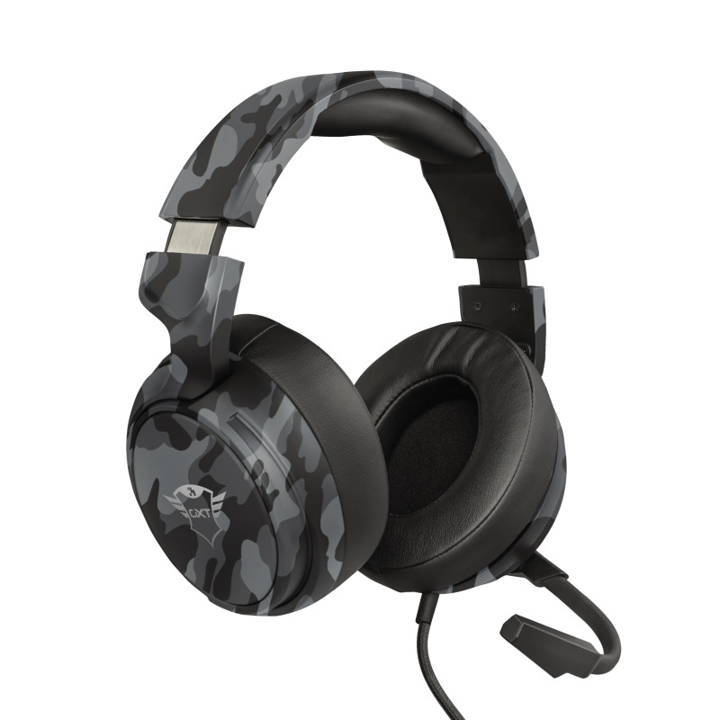 AUDIFONOS TRUST GXT (23939) 433 PYLO MULTIPLATFORM GAMING HEADSET CAMO BLACK ,PC, XBOX,PS5,SWITCH