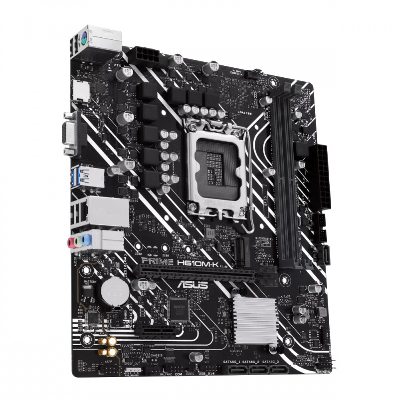 MOTHERBOARD ASUS (PRIME H610M-K) SOCKET 1700 12A,2*DDR5,HDMI,VGA,PCIE-4.0,MICRO ATX image 6