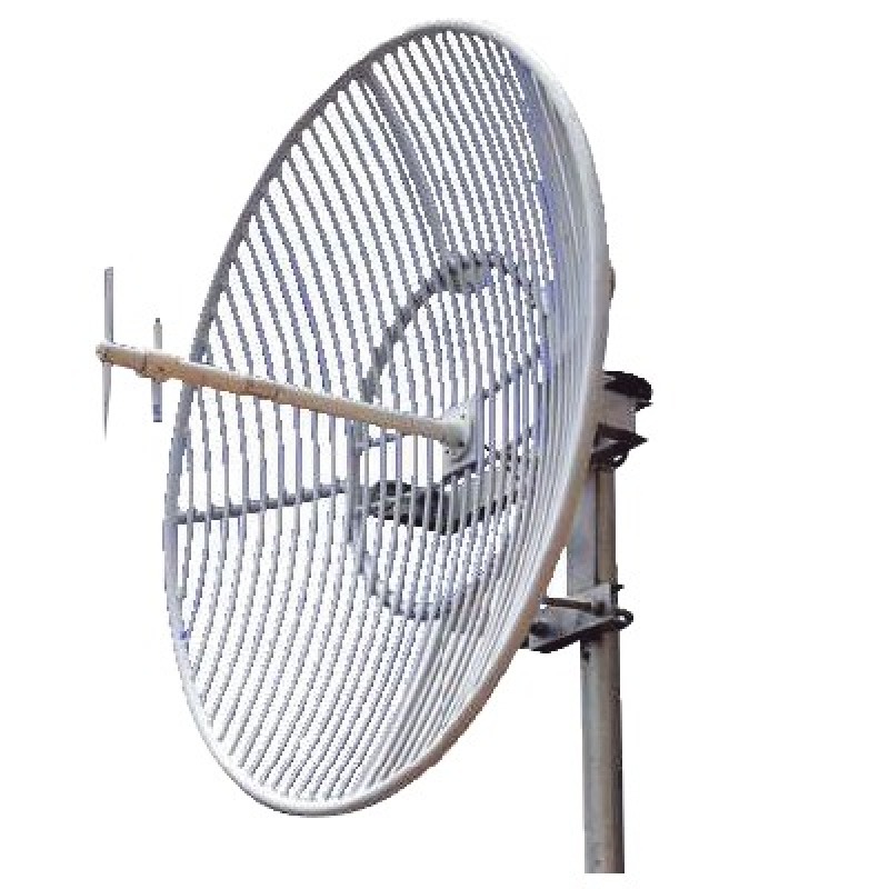 Antena Parabólica de Rejilla | 824960 MHz | 23 dBi de Ganancia | Cubre muy bien la Banda 5 850 MHz Celular Antena Donadora que se utiliza para los amplificadores de señal celular para cubrir comunidades alejadas
