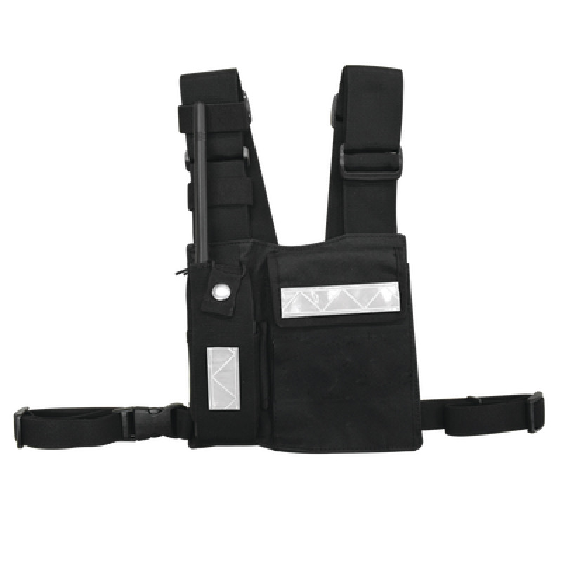 Pechera Universal Sin Logo con Soporte para Radio y Bolígrafo más Bolsa con Cinta Adherente para su Seguridad image 2