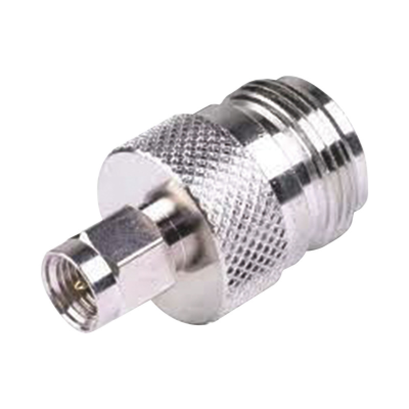 Adaptador en Linea de Conector SMA Macho a N Hembra Niquel/ Oro/ Teflón