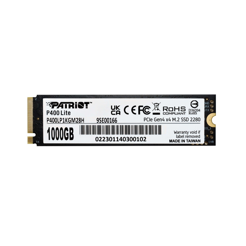 UNIDAD SSD M.2 PATRIOT 1TB (P400LP1KGM28H) P400 LITE PCIE 4, NVME, 2280 image 5