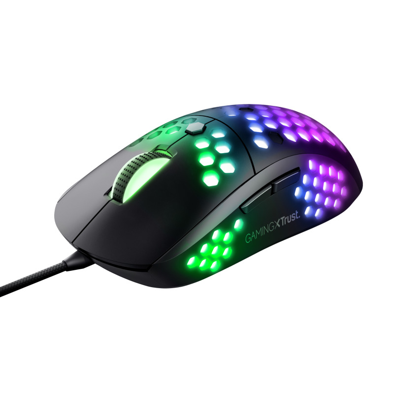MOUSE TRUST GXT (23758) 960 GRAPHIN ULTRA-LIGHTWEIGHT GAMING MOUSE CARCASA PERFORADA