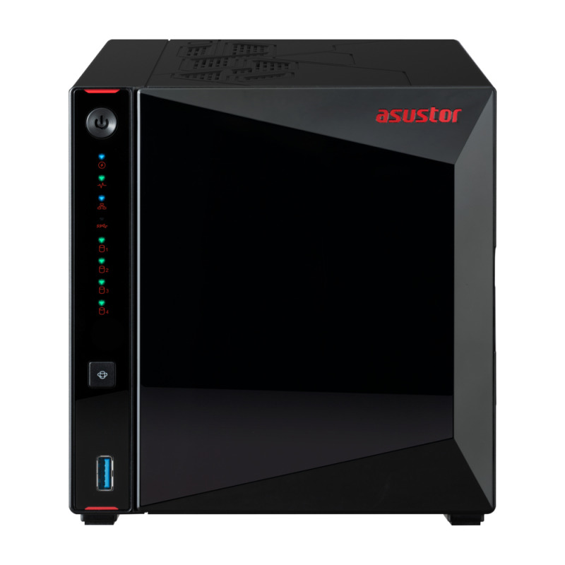 NAS ASUSTOR NIMBUSTOR 4 GEN2 (AS5404T), CPU CELERON N5105, 4GB, 4 RANURAS M.2, 4 BAHIAS 3.5"/2.5" SA