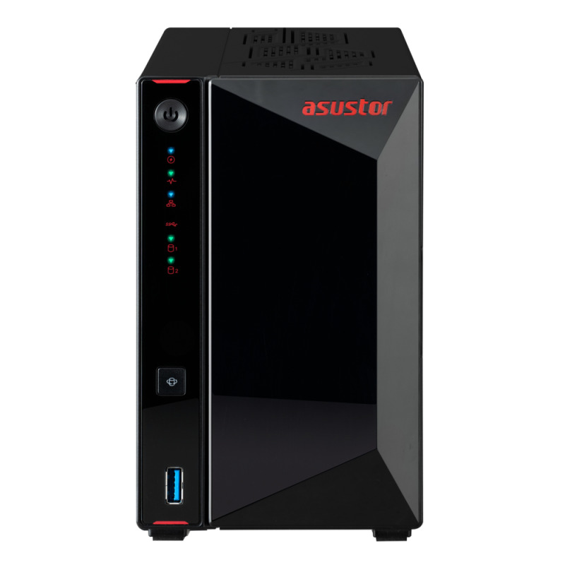 NAS ASUSTOR NIMBUSTOR 2 GEN2 (AS5402T), CPU CELERON N5105, 4GB, 4 RANURAS M.2, 2 BAHIAS 3.5"/2.5" SA