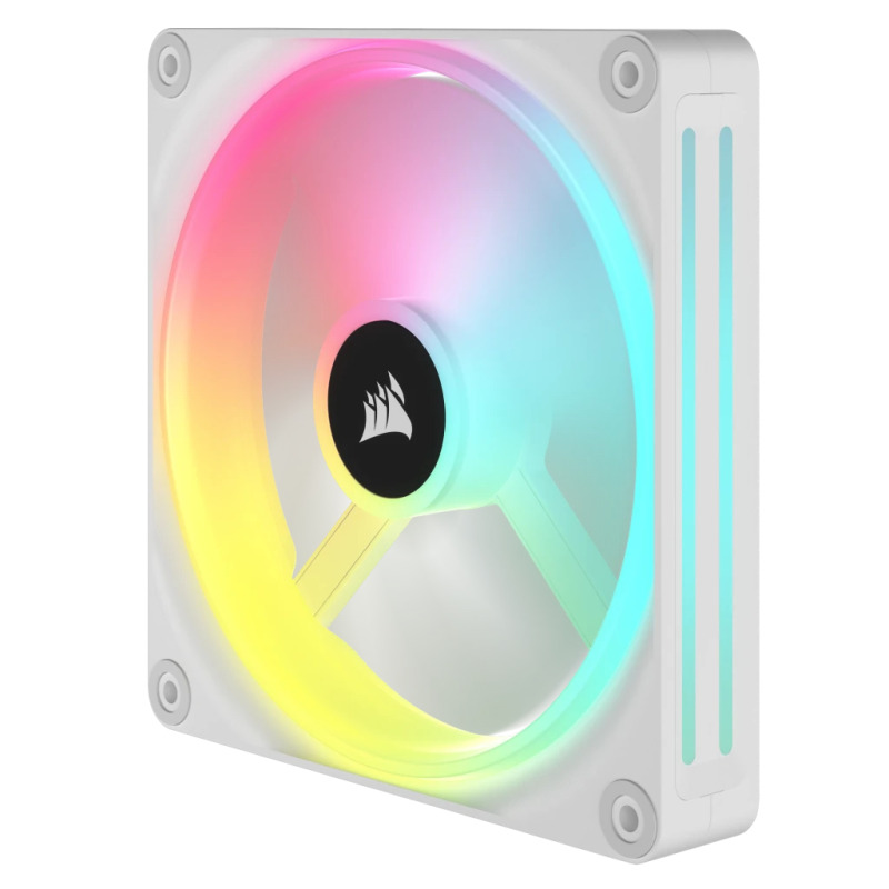 VENTILADOR GABINETE CORSAIR (CO-9051008-WW) ICUE LINK QX140 RGB,2 FAN,140MM,DOMO MAGNETICO,BLANCO image 5