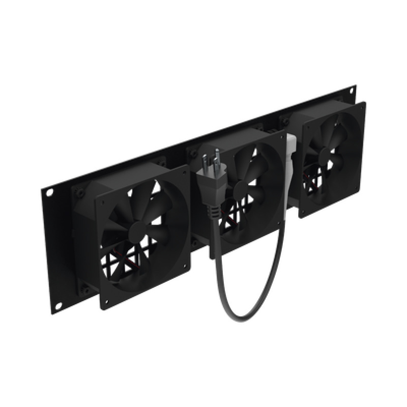 Kit de 3 Ventilador 110 Vca 12 x 12 cm con Clavija 515P Para instalación en Postes Rack image 3