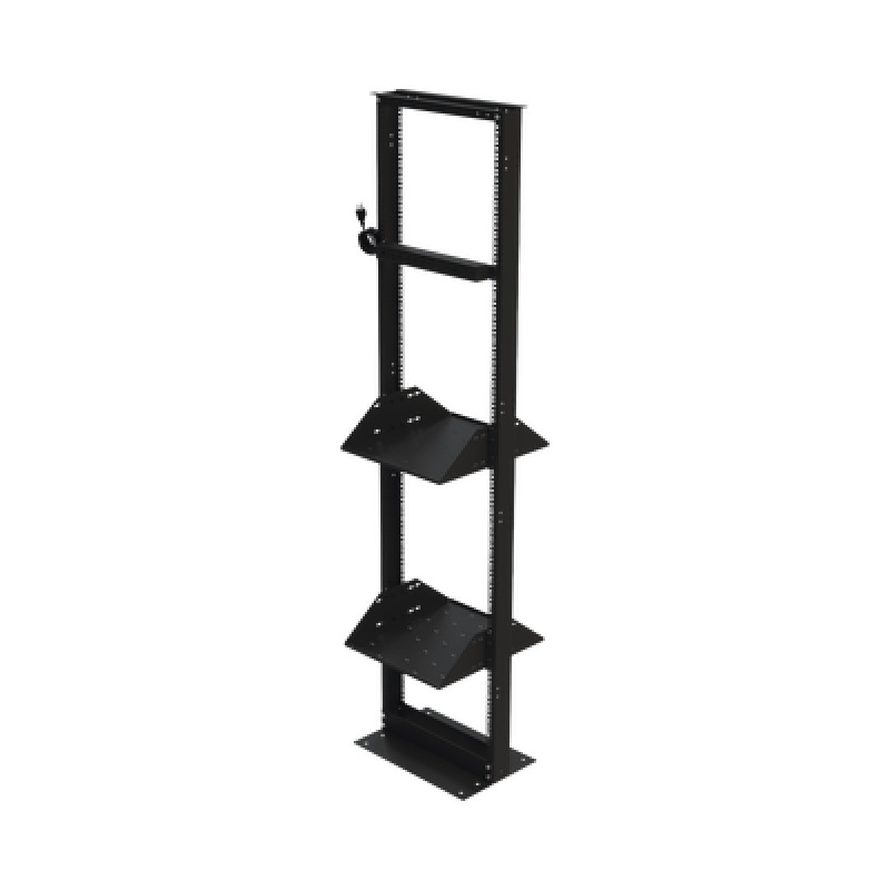 Kit de Rack Estándar 19 45 UR con 2 Charolas  y PDU 8 tomas Ideal para UPS y Servidores tipo Torre