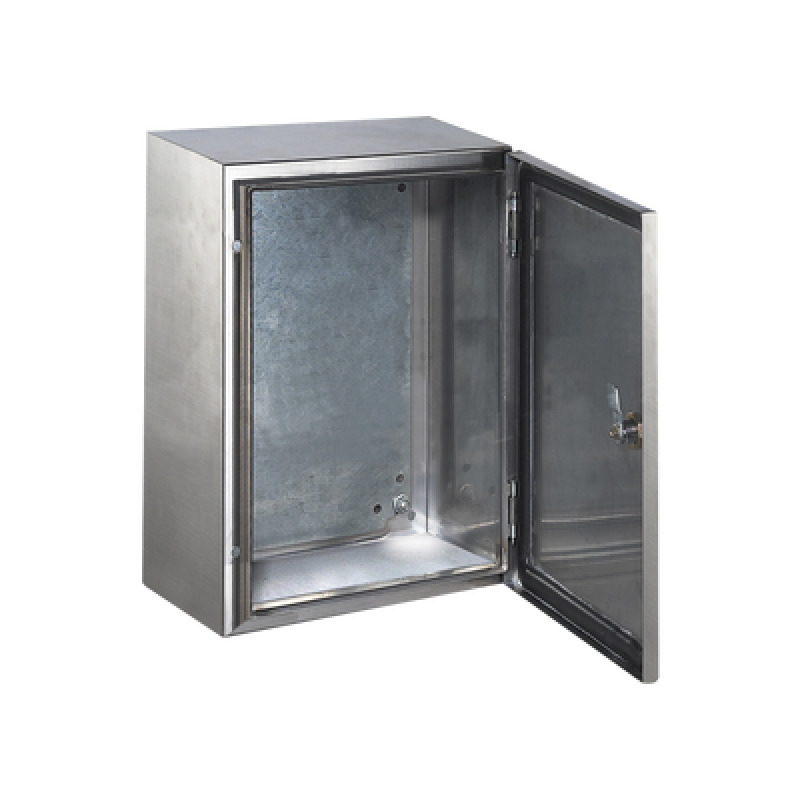 Gabinete de Acero Inoxidable IP66 Uso en Intemperie 300 x 400 x 200 mm con Placa Interna Galvanizada image 3