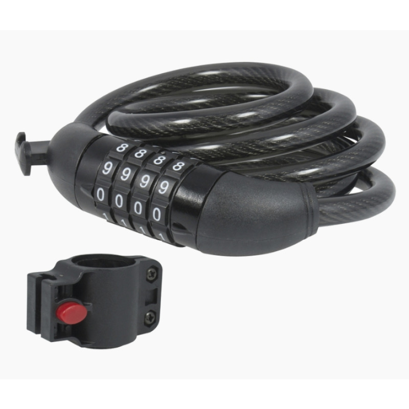Candado de Cable de Combinación/ Longitud 100 cm / Nivel de seguridad 3/ Discos Programables