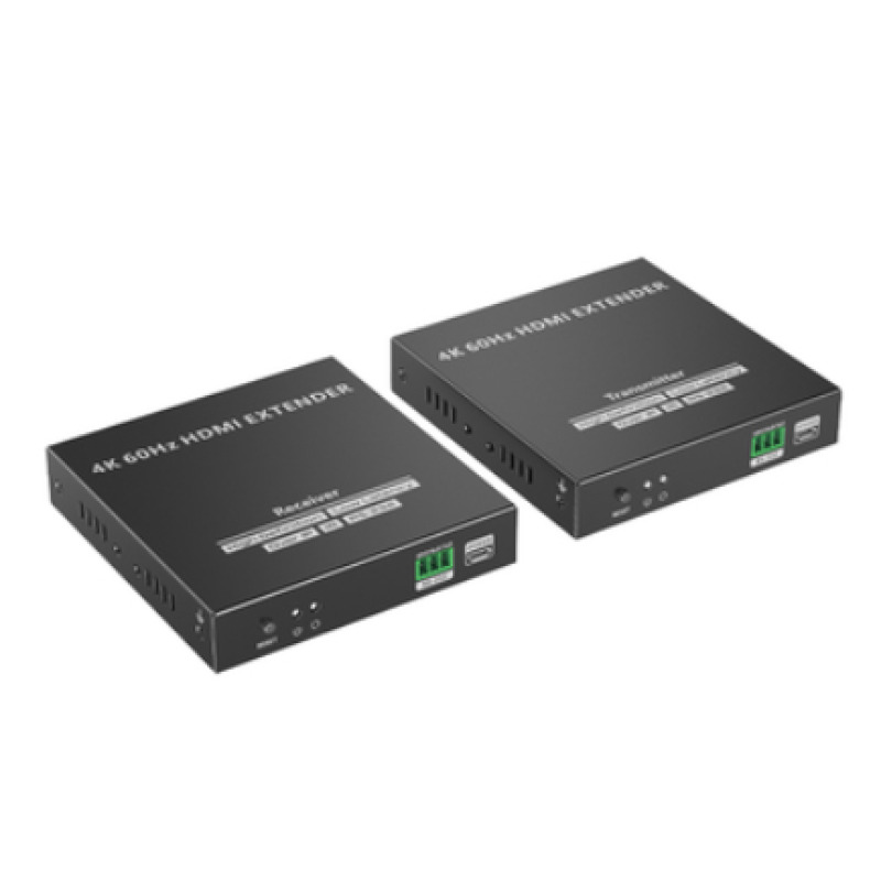 Kit Extensor HDMI para distancias de 120 metros | Soporta resolución 4K 60Hz | Cat 6 6a y 7 | Salida Loop en el Tx para visualización local | Soporta control remoto del equi