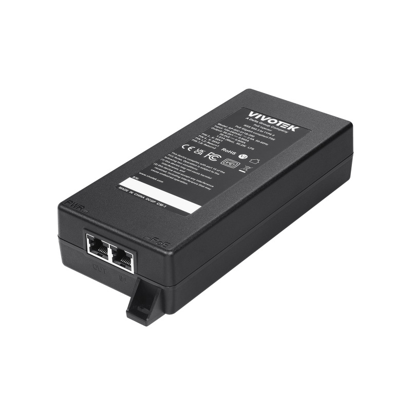 VIVOTEK AP-GIC-011B-090 - Inyector PoE Gigabit, 90W, 1 puerto, 802.3af/at/bt, NDAA, 56VDC/1.61A,  Proteccion 6KV