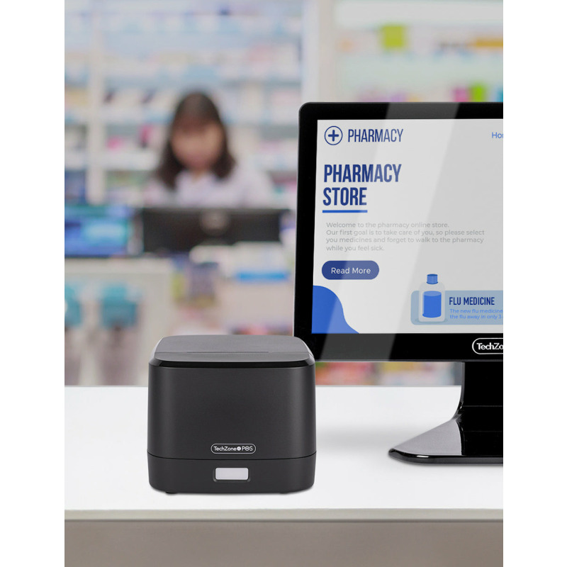 MINIPRINTER TECHZONE TZPOIMT01, TERMICA, 90 MM, VEL 203 DPI USB /RJ11, COMPATIBLE MACOS®, ANDROID®, WIN LINUX®  1 AÑO DE GARANTIA  image 6