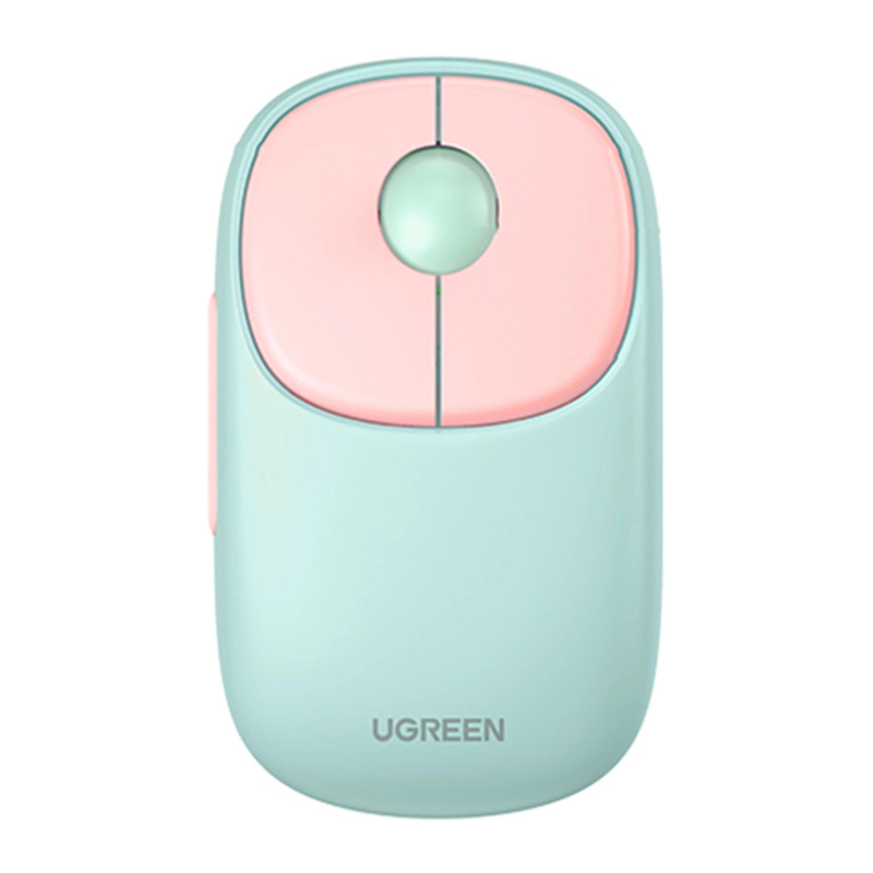 Mouse Inalámbrico FUN / Recargable / 24G  Bluetooth / 4 Niveles de DPI / Clic Silencioso / Ergonómico / 5 Botones / Compatible con Windows macOS 105 Android iOS Linux y Chrome OS / Color Rosa