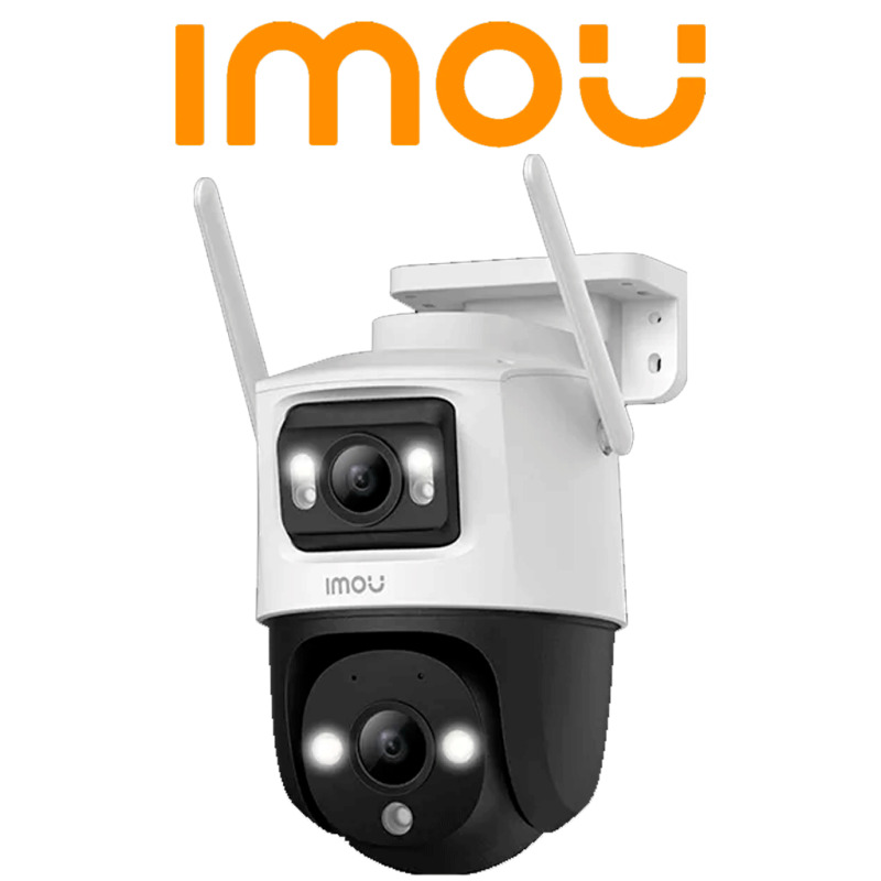 IMOU Cruiser Dual 10MP (IPC-S7XN-10M0WED ) - Camara IP PT Dual Wifi Full Color de 10MP/ Lente Fijo de 5 Megapixeles + y Lente PT 5 Megapixeles/ 30 Metros de Iluminación Nocturna/ Microfono y Altavoz Integrados/ Audio Bidireccional/ IMOU SENSE/ #LoNuevo