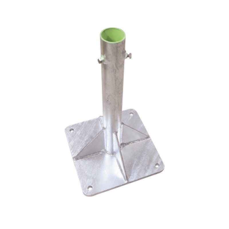 Base para Mástil Hasta 2 con Opresores Base de 30 x 30 cm y Tubo de 50 cm Ced 30 Galv Inmersión image 2