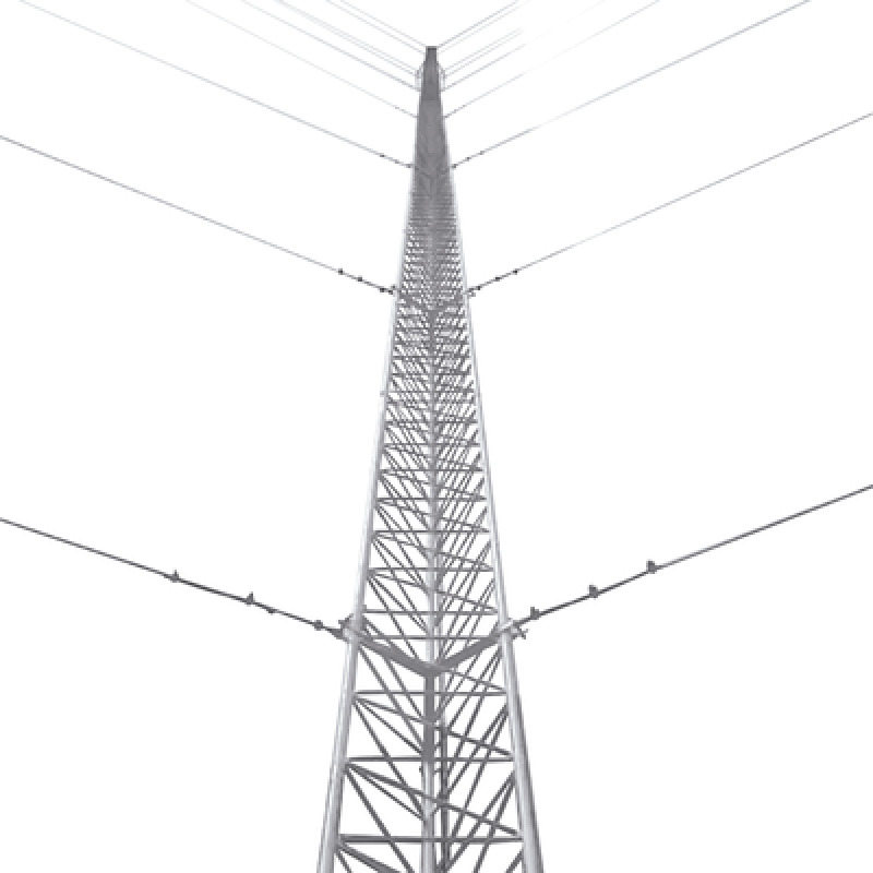 Kit de Torre Arriostrada de Piso de 54 m Altura con Tramo STZ45 Galvanizado Electrolítico No incluye retenida image 2