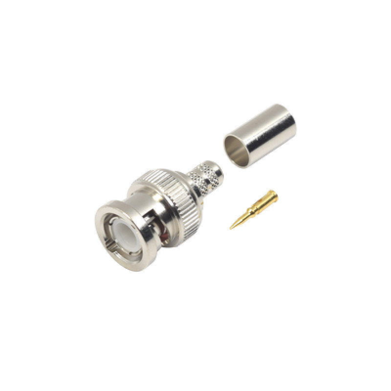 Conector BNC Macho de Anillo para cables RG8/X LMR240 9258