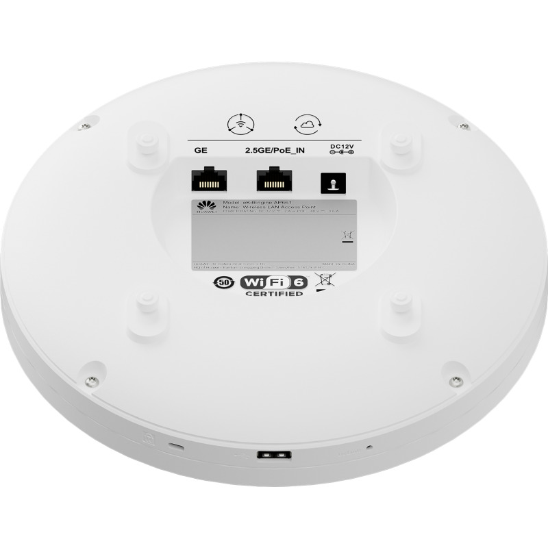 Punto de Acceso WiFi 6 de Alta Densidad / 6575 Gbps / MUMIMO 2x2x43 24GHz 5GHz y 5GHz / Puerto 10/100/1000 Mbps   1 Puerto 100/1000/25 Gbps / Puerto USB / BLE / Smart Antenna 20 más cobertura / Seguridad WPA3 / Roaming Inteligente / Inst image 4