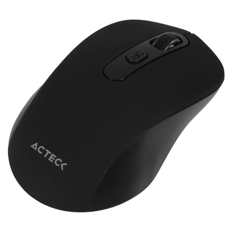 MOUSE ACTECK OPTIMIZE JOY MI215 / INALAMBRICO / RECEPOR USB / 3 BOTONES + SCROLL / 1600 DPI / WIN - LINUX - MAC OS / NEGRO / AC-933445 image 4