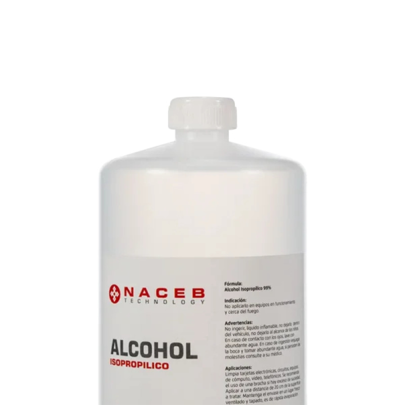 ALCOHOL ISOPROPILICO NACEB (NA-0814) LIMPIEZA,COMPPUTADORAS,ELECTRONICOS,1 LITRO image 3