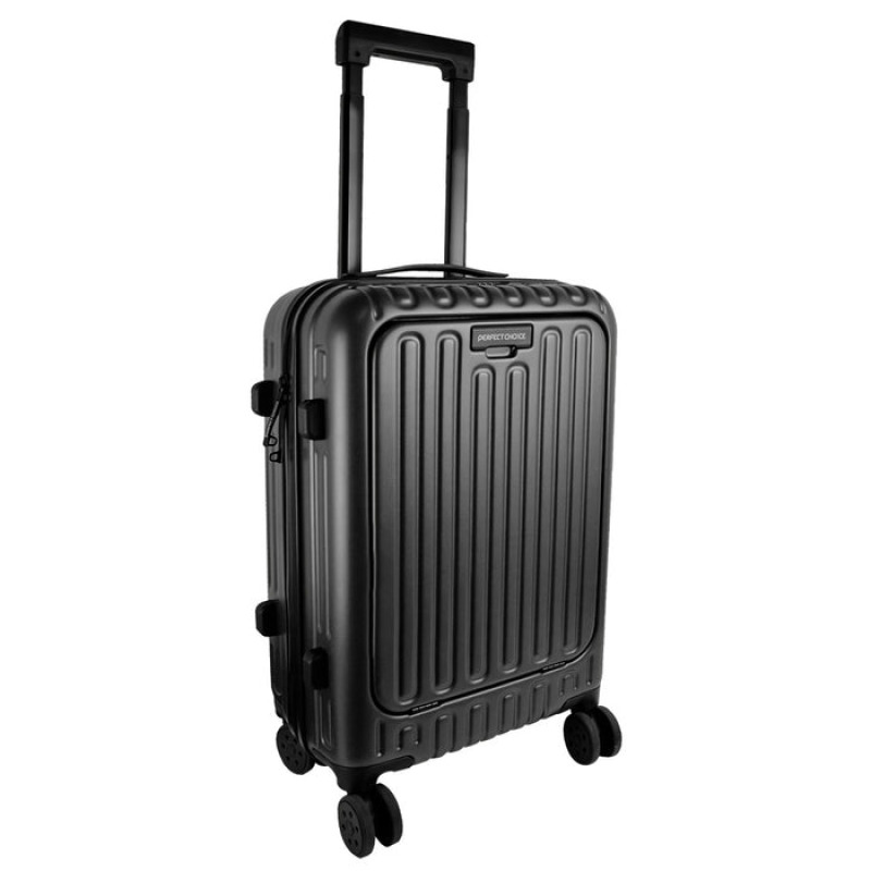 MALETA RIGIDA ROTACION 360 GRADOS EN RUEDAS CON TROLLEY PERFECT CHOICE AIRLY - GRIS image 4