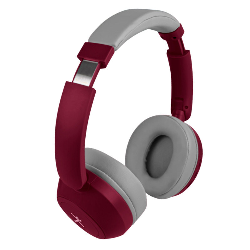 AUDIFONOS ON-EAR INALAMBRICOS PLEGABLES MANOS LIBRES CON BT PERFECT CHOICE SOUNDIA - ROJO image 3