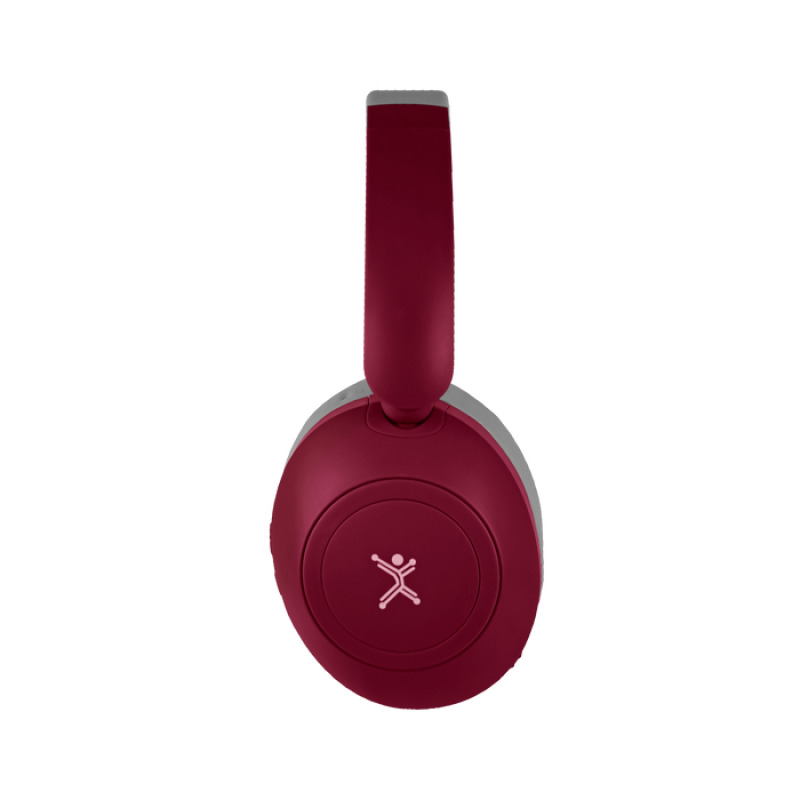 AUDIFONOS ON-EAR INALAMBRICOS PLEGABLES MANOS LIBRES CON BT PERFECT CHOICE SOUNDIA - ROJO image 4