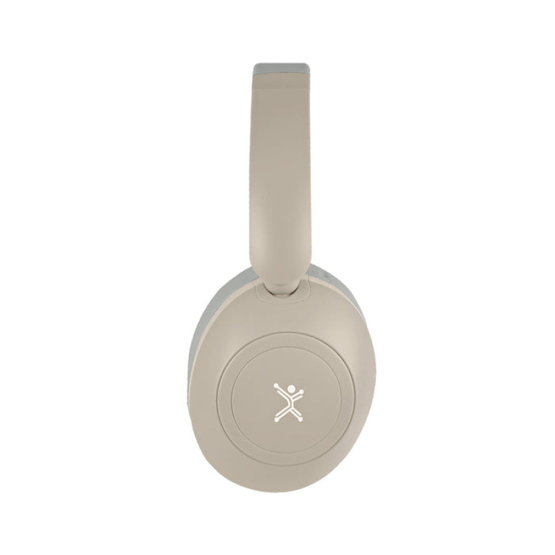 AUDIFONOS ON-EAR INALAMBRICOS PLEGABLES MANOS LIBRES CON BT PERFECT CHOICE SOUNDIA - TAUPE image 4