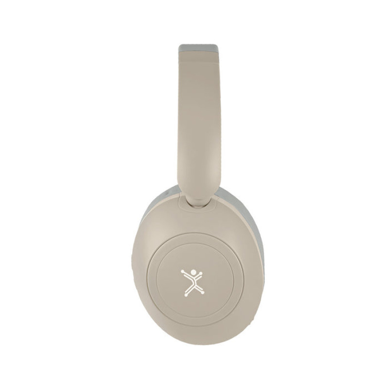 AUDIFONOS ON-EAR INALAMBRICOS PLEGABLES MANOS LIBRES CON BT PERFECT CHOICE SOUNDIA - TAUPE image 5