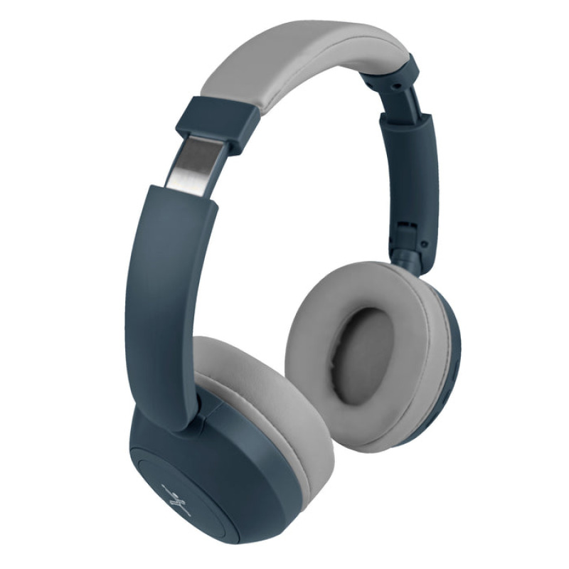 AUDIFONOS ON-EAR INALAMBRICOS PLEGABLES MANOS LIBRES CON BT PERFECT CHOICE SOUNDIA - AZUL image 3