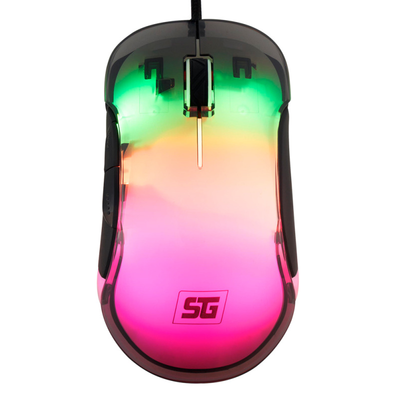 MOUSE VORAGO START THE GAME MO-505 ALAMBRICO RGB NEON HASTA 7,200 DPIS USB TRASPARENTE image 2