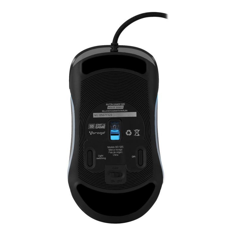 MOUSE VORAGO START THE GAME MO-505 ALAMBRICO RGB NEON HASTA 7,200 DPIS USB TRASPARENTE image 20