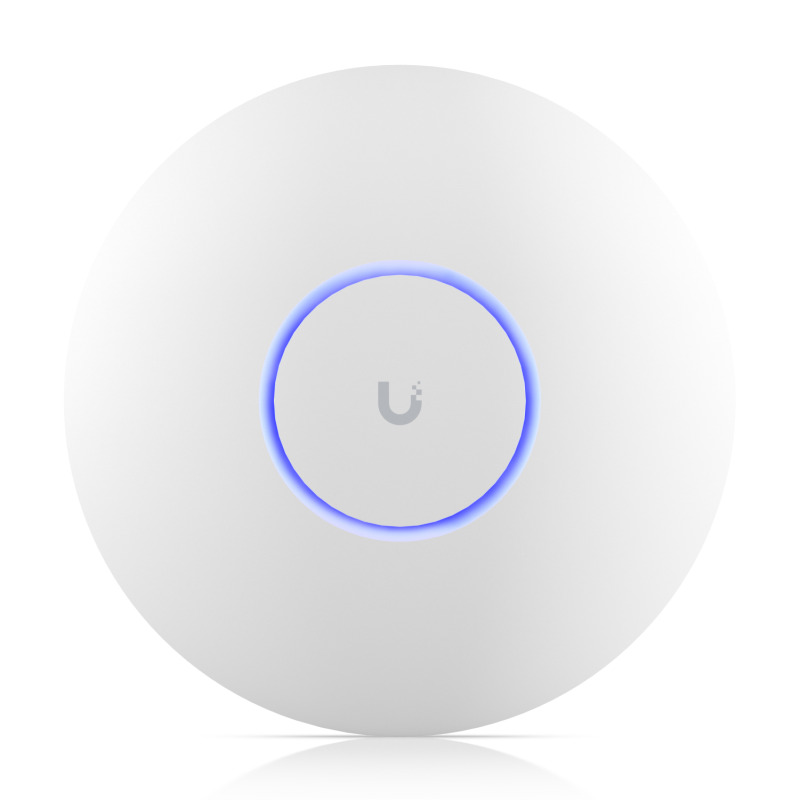 Access Point UniFi WiFi 7 Pro soporta 6 GHz para interior en techo 6 streams totales MUMIMO 2x2 en cada banda tribanda puerto 25 GBE NO incluye POE