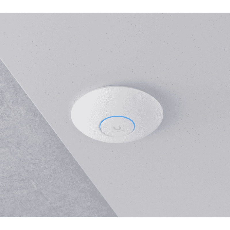 Access Point UniFi WiFi 7 Pro soporta 6 GHz para interior en techo 6 streams totales MUMIMO 2x2 en cada banda tribanda puerto 25 GBE NO incluye POE image 9